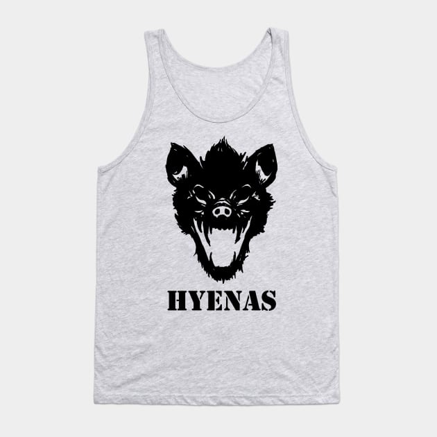 Hyenas (black) Tank Top by cabinboy100